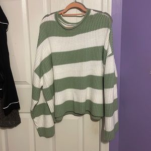 Striped oversized sweater